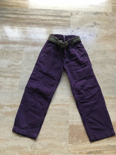 Pantalón Jean Kidkind Prenatal Nina Morado T4 (k20)