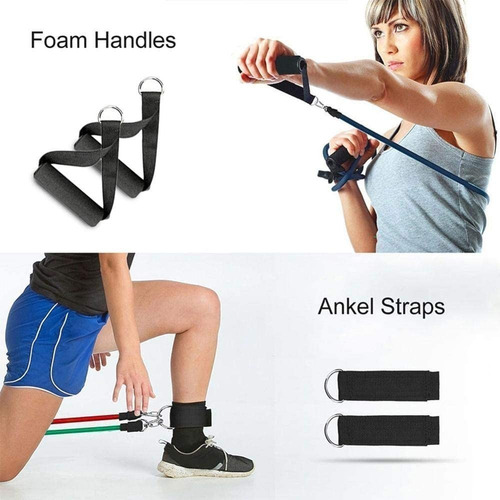 Pack 5 Bandas Elasticas De Resistencia Ligas Entrenamiento