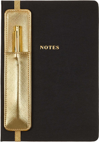 Eccolo Lined Journal Notebook, Tapa Dura Negra, Incluye...