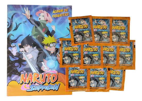 Álbum De Figuritas Naruto Shippuden + 20 Sobres