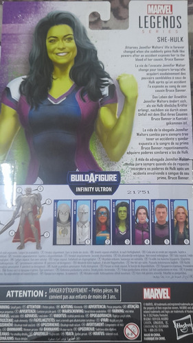 She Hulk Marvel Legends Baf Infinity Ultron Hasbro (Usado)