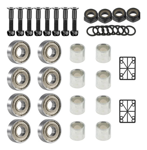 38 Rodamiento Para Patineta 608zz Espaciador Velocidad Perno