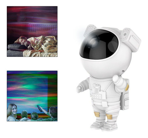 Lámpara Led Inteligente Astronauta Proyector De Estrellas