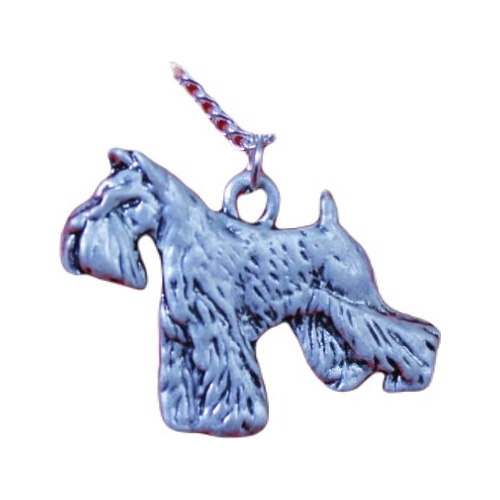 Collar Artesanal Perro Schnauzer Aleación Hermoso Regalo