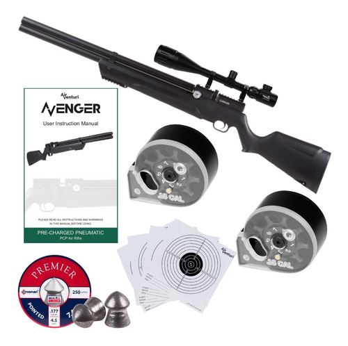 Avenger Ppc Rifle Negro Mira Pellets 4.5mm (.177) Xtrem P