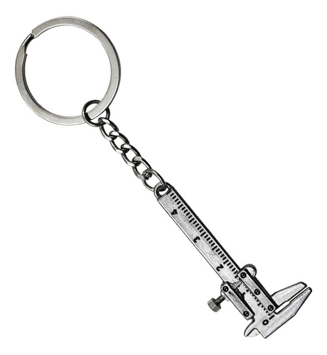 Llavero Mini Vernier Pie De Rey Acero Flexometro Ingeniero