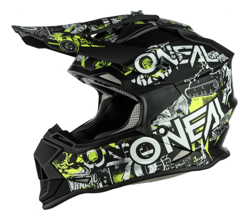 Casco Niño Oneal 2srs Attack Moto Motocross Enduro Multicolo