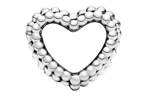 Dije Pandora Original - Beaded Heart - Plata 925 - Nuevo