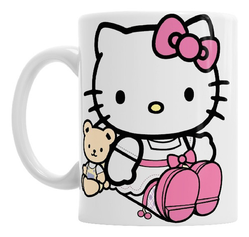 Tazas Ceramica Desayuno Hello Kitty Con Caja