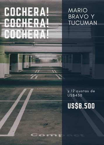 Imagen 6 de 9 de Vendo Cochera Palermo/almagro (dueño Directo) - - Mario Bravo Y Tucuman