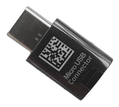 Conector Micro Usb Original A Tipo C - Blanco/negro