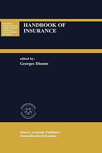 Handbook Of Insurance: 22 (libro En Inglés)