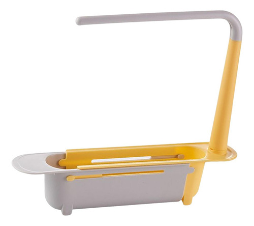 Soporte De Estante De Almacenamiento De Fregadero Amarillo