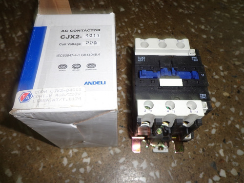 Contactor Trifasico De 40 Amp Marca  Andeli