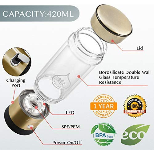 Level Up Way - Generador De Botellas De Agua Con Hidrógeno -