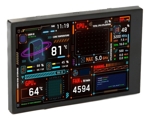 Monitor De Cpu Para Computadora, Temperatura, 3.5 Pulgadas,