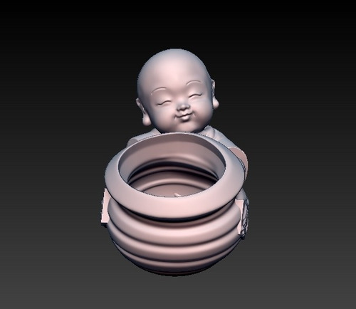 Maceta Baby Buda Armonia- Figura Plastica