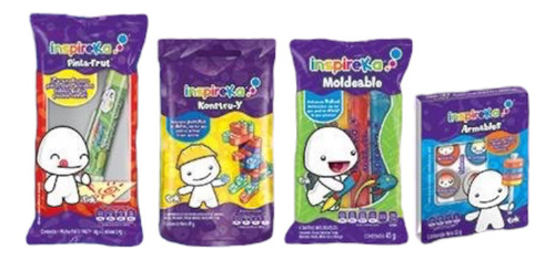 Dulces Inspireka Surtido 5 Presentaciones Caja Con 4pz C/u