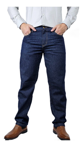 Calça Jeans Acoff Masculina Reforçada Trabalho Azul Ou Preta