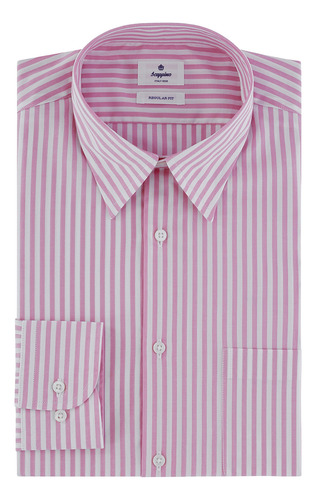 Camisa Business Casual Scappino De Rayas Stretch 0656