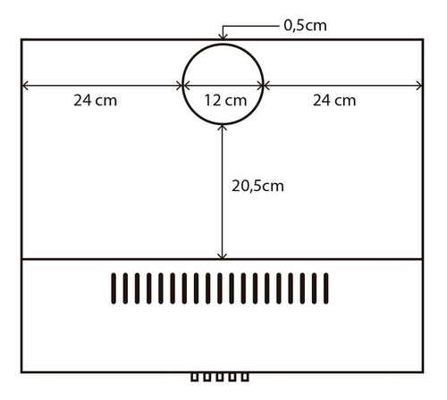 Imagen 2 de 2 de Extractor Purificador Cocina Embassy 3 Vel Acero Inox Cuotas