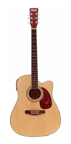 Violão eletroacústica Tagima Memphis MD 18 para destros natural madeira técnica satin