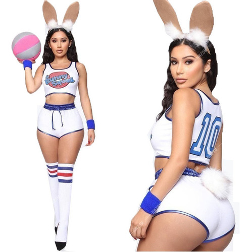 Disfraz De Conejo De Lola Bunny Para Cosplay, Disfraz De Con