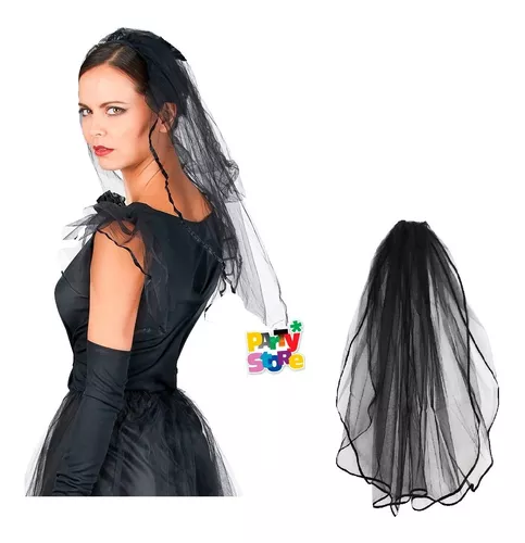 Disfraz de novia viuda negra para disfraz de Halloween - Karabu srls