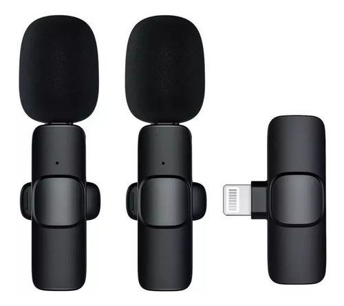 2 Micrófonos Lavalier Solapa Inalámbrico Compatible iPhone