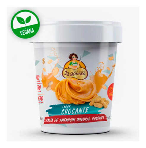 Pasta De Amendoim Integral Gourmet Crocante 1kg La Ganexa