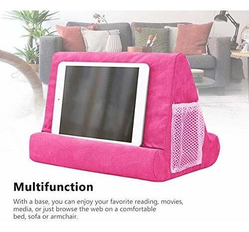 Multiangulo Suave Almohada Stand Tablet Lap Para Libro