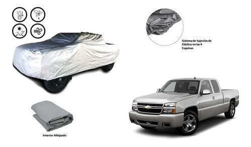 Car Cover Chevrolet Silverado S/f 2007 Afelpada.