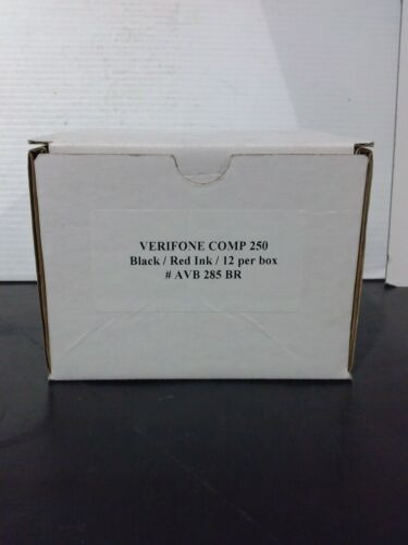 Premium Avb285br Verifone Comp 250 Pos Black/red Ink Rib Cck