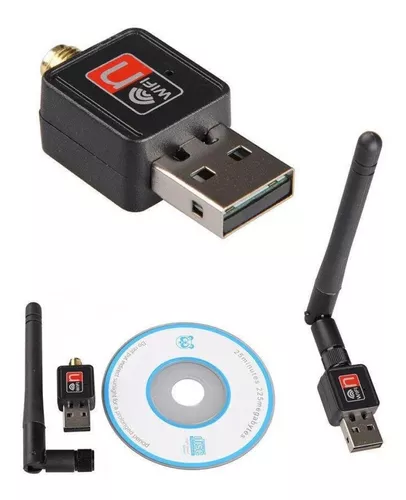 Adaptador Receptor Wifi Usb Inalambrico 300 Mbps Con Antena