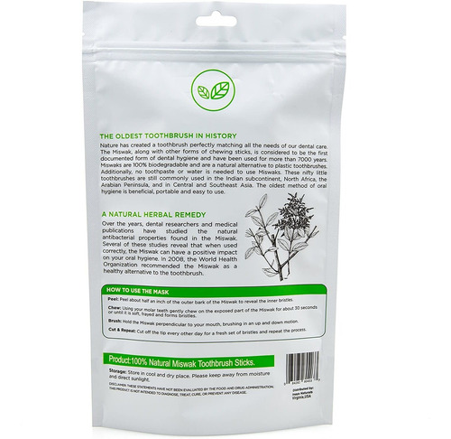 12 Miswak Varillas Para Cepillo Para Polvo Dientes Por Eco C