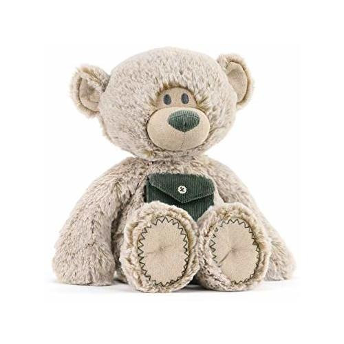 Demdaco Bolsillo Oreja Oso De Peluche Gris Suave 11 S328i