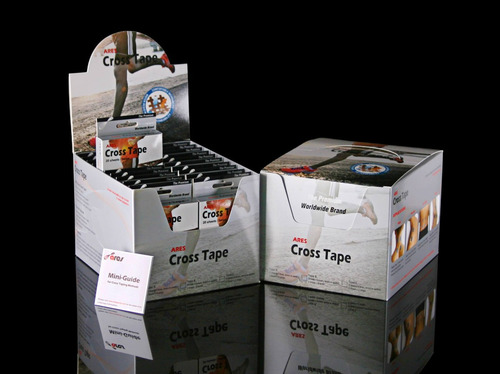 Imagen 2 de 5 de Ares Kinesiology Cross Tape Type A 180 Parches Cintas