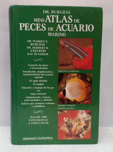 Libro Mini Atlas De Peces De Acuario Marino