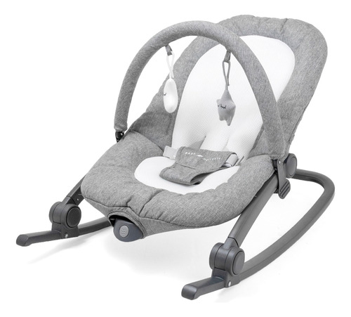 Bouncer Portátil Para Bebés Mecedora Tweed De Carbón Acolcha