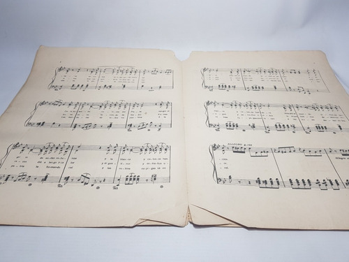 Imagen 6 de 9 de Partitura Centenario 1810 / 1910 Cromolitografia Mag 57541