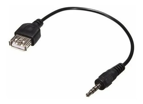 Cable Adaptador Usb Hembra A Auxiliar 3.5mm Datos Carga iPod