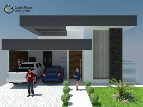 Casa Com 3 Dormitórios À Venda, 168 M² Por R$ 1.060.000,00 - Condomínio Green Ville - Paulínia/sp - Ca1504