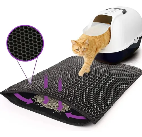 Alfombra Tapete Para Arenero De Gato 45 X 60 Cm