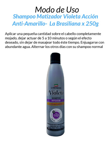 3 Shampoo Matizador Violeta Acción Anti-amarillo