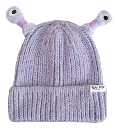 Divertido Gorro De Punto Con Forma De Monstruo Brillante Par