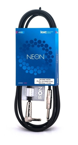 Imagen 1 de 6 de Cable Kwc Neon 130 - 3 Metros Plug/plug - Ficha L - Oddity