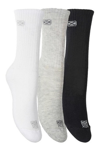 Pack X3 Medias Deportivas Sox Pigue Colegio Tenis Niño Niña