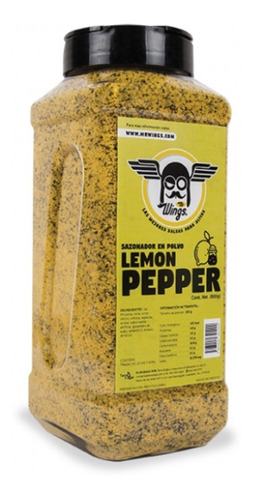Imagen 1 de 5 de Sazonador Lemon Pepper En Polvo Bote 800g Al Mejor Precio