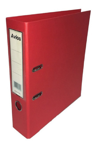 Bibliorato Forrado Oficio Avios Reforzado PVC Premium Rojo