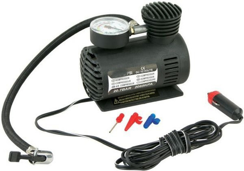 Imagen 10 de 11 de Compresor de aire mini a batería portátil Iael VA-002 12V negro